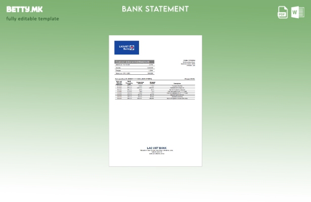 модерен стил Лаос Лао Виетна банка извод збор. шаблон